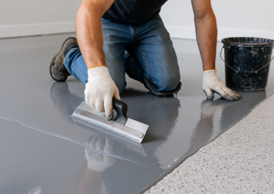 Epoxy flooring installation